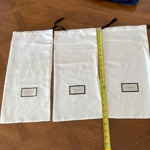 Authentic Silk Gucci dust bags